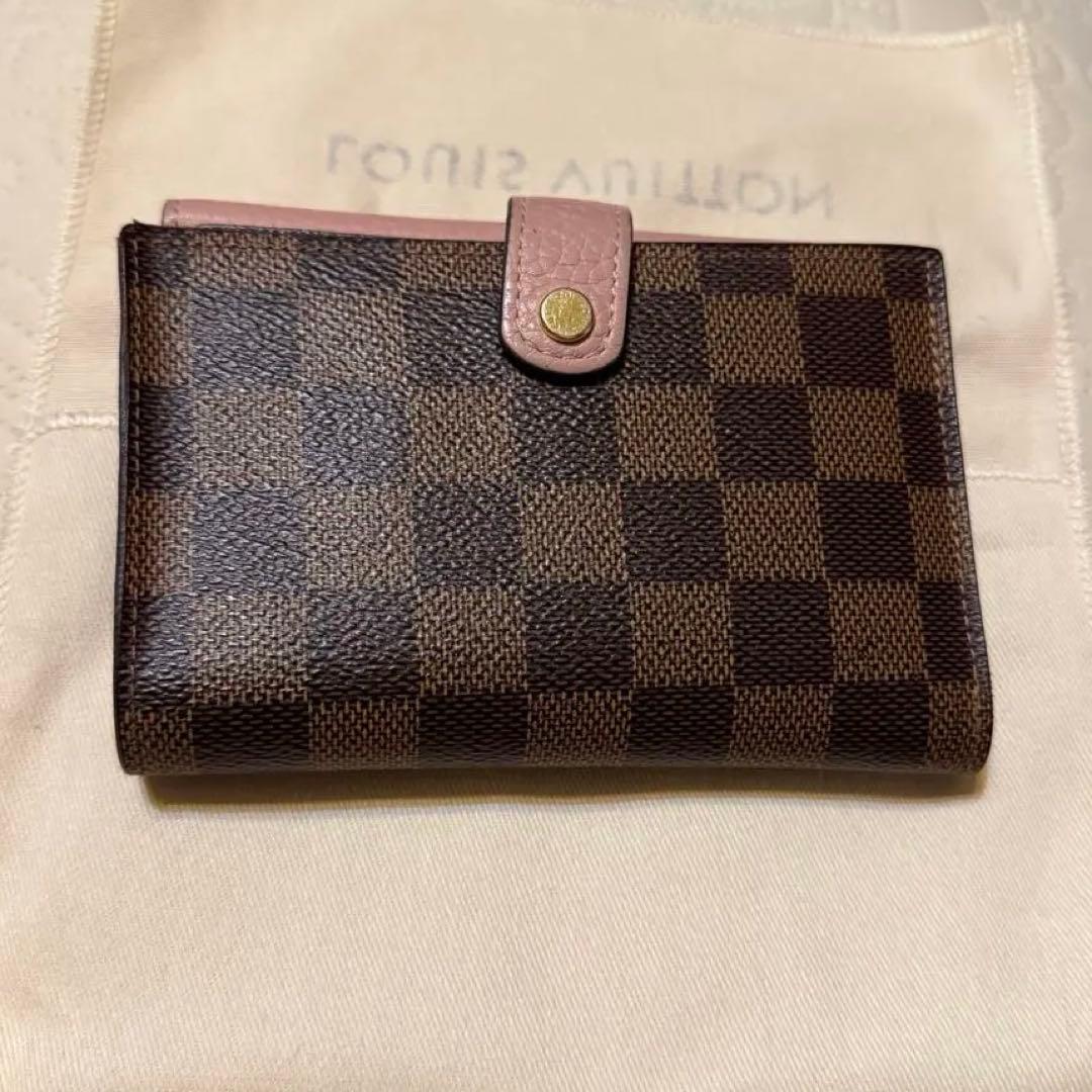 ノルマンディLouis Vuitton ダミエ ピンク二つ折り財布 即購入可