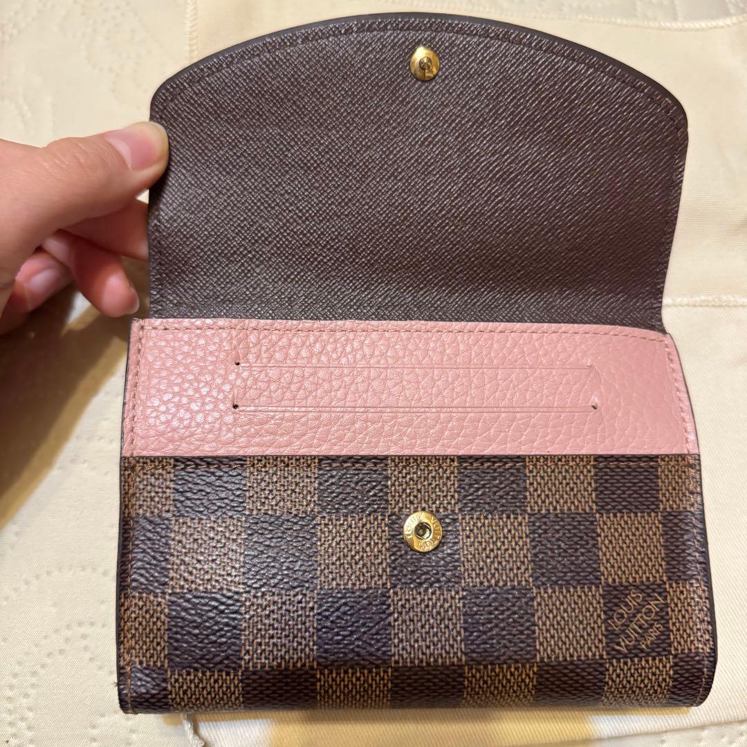 ノルマンディLouis Vuitton ダミエ ピンク二つ折り財布 即購入可