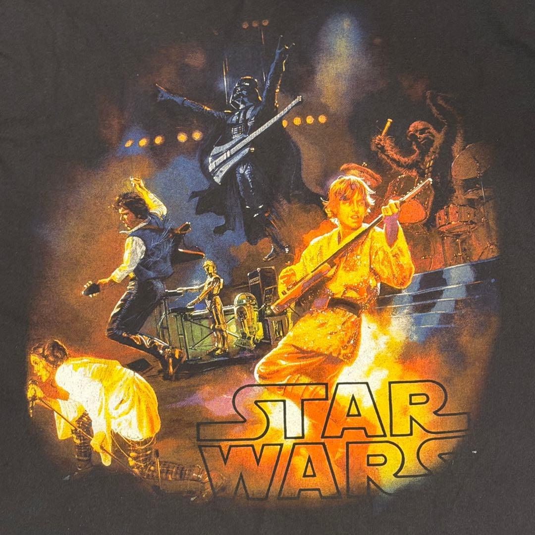 【激レア】STAR WARS スター・ウォーズ バンド Tシャツ 黒 大きめ