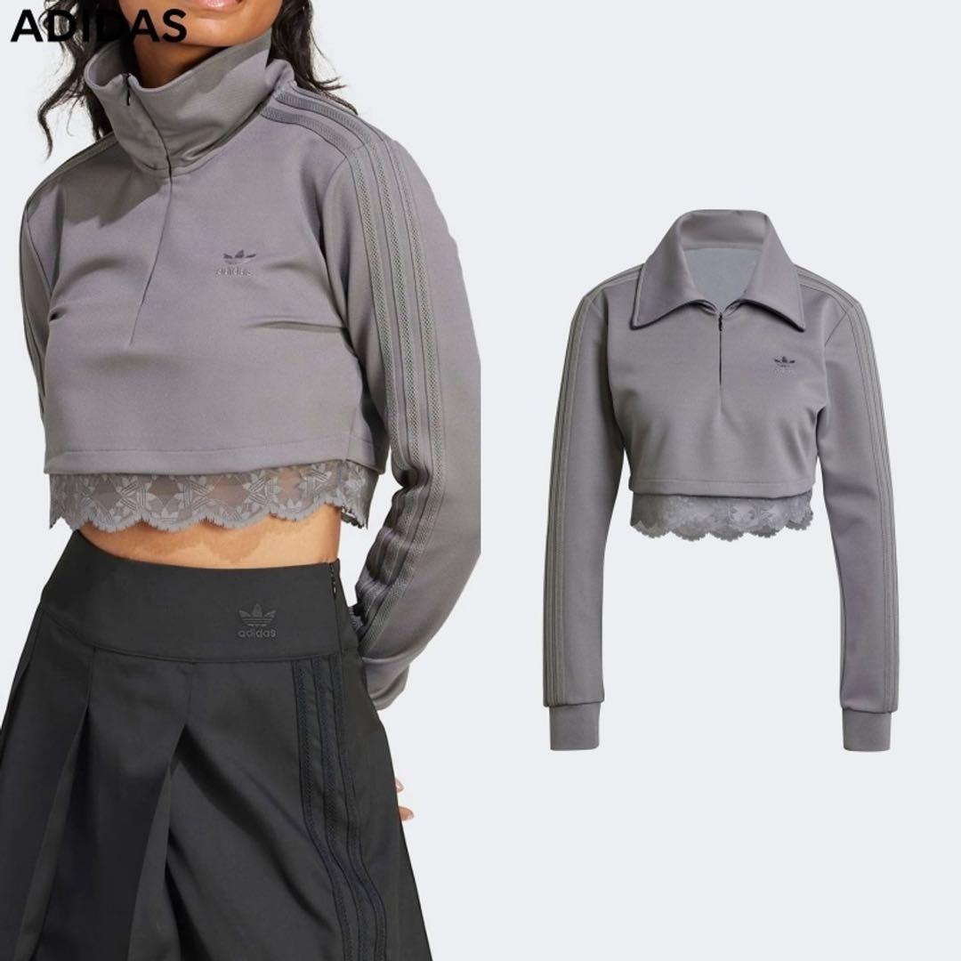 adidas originalsクロップド丈トラックジャージ