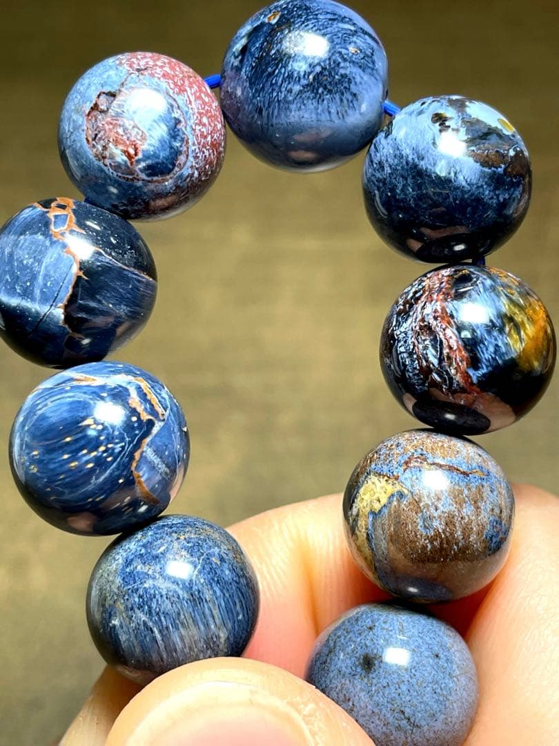 【新入荷】ブルーピーターサイトブレス約12㎜（新品未使用）ナミビア産　高品質