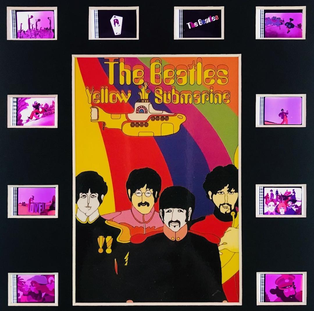 ビートルズ：イエローサブマリン 35mm映画フィルム 額装 ★BEATLES