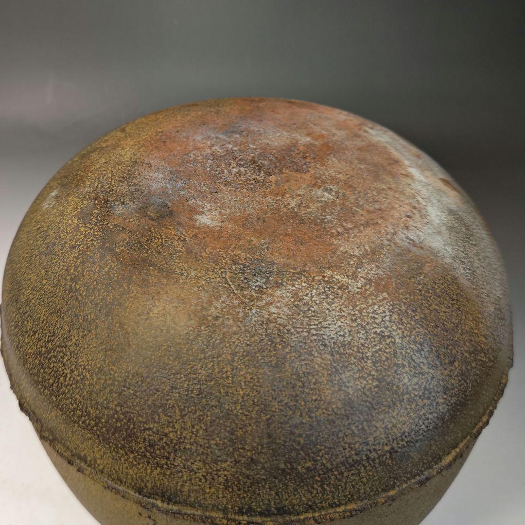 イ761 釜『釜師　橋本辰敏』『阿古陀釜　鉄釜　共箱』釜鐶付　茶道具