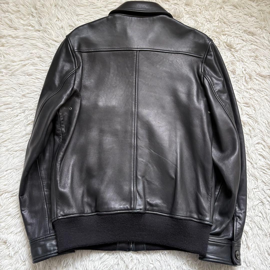 極美品　A.P.C. MOTO ブルゾン　サイズM レザージャケット ブラック