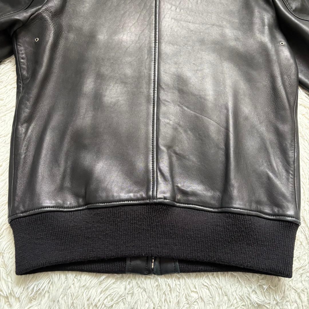 極美品　A.P.C. MOTO ブルゾン　サイズM レザージャケット ブラック