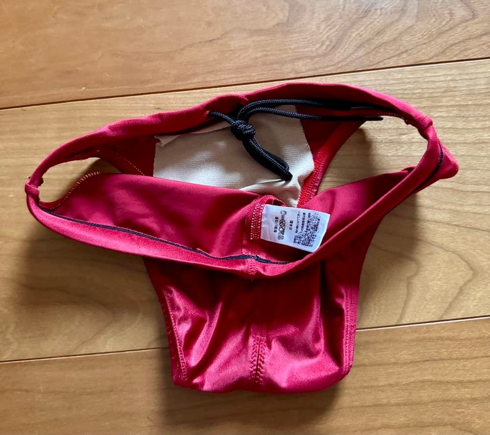 【美品】asics 初期スプラッシャーS レッド Sサイズ 改造 ハイレグ