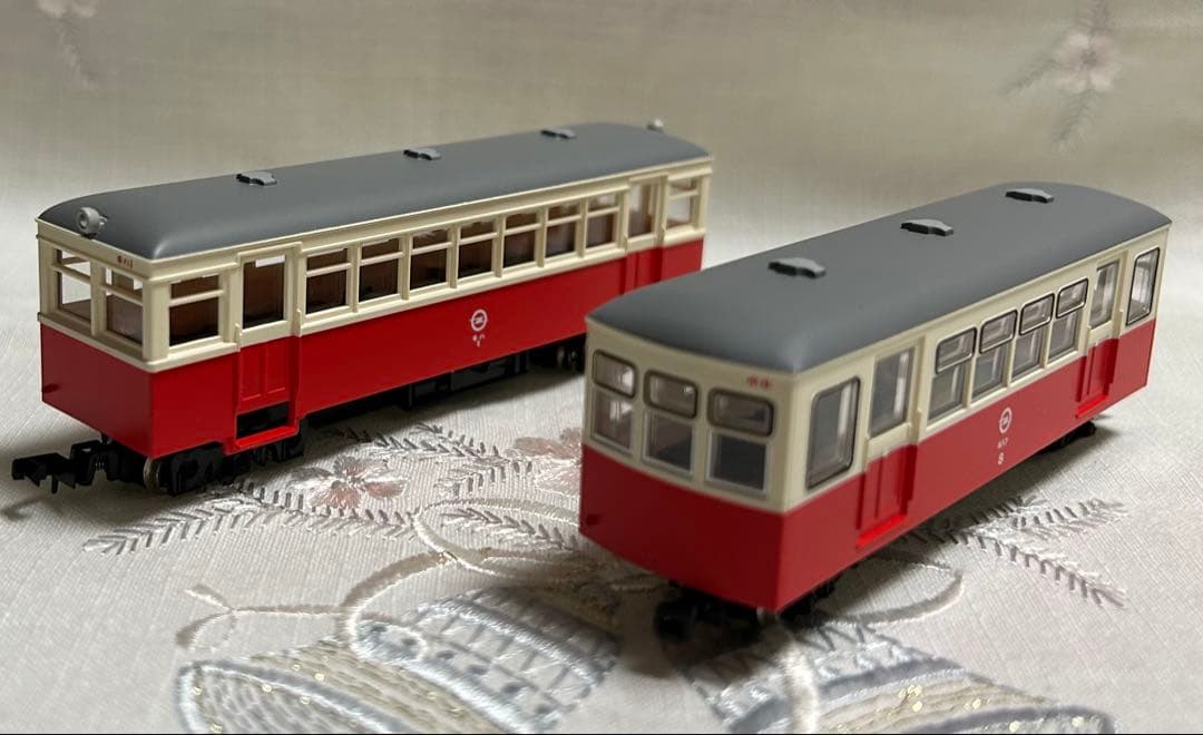 TOMYTEC 想い出の尾小屋鉄道2両セット×2点 動力化済み　ナローゲージ