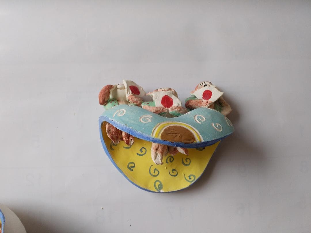 「 干支置物 申 申年 」 猿 さる 陶芸作家 前田晶子 作です。