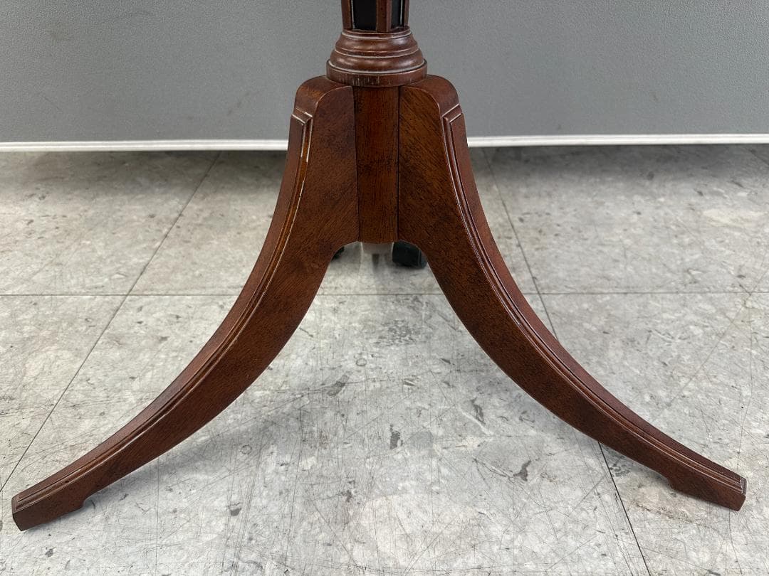 BOMBAY　バタフライサイドテーブル　アンティーク調　ドロップリーフ　ブラウン