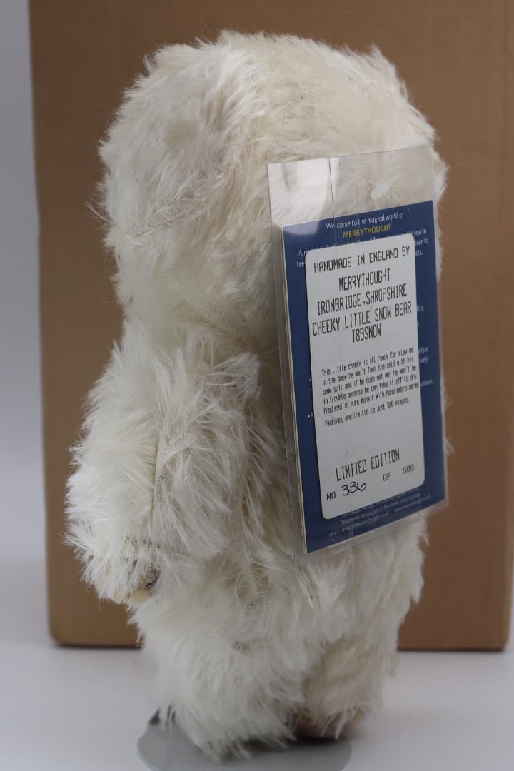 チーキー・リトル・スノウ MERRYTHOUGHT フード付きぬいぐるみ23cm