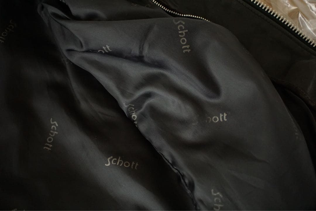 SCHOTT 152 襟付き シングルライダース レザージャケット 36