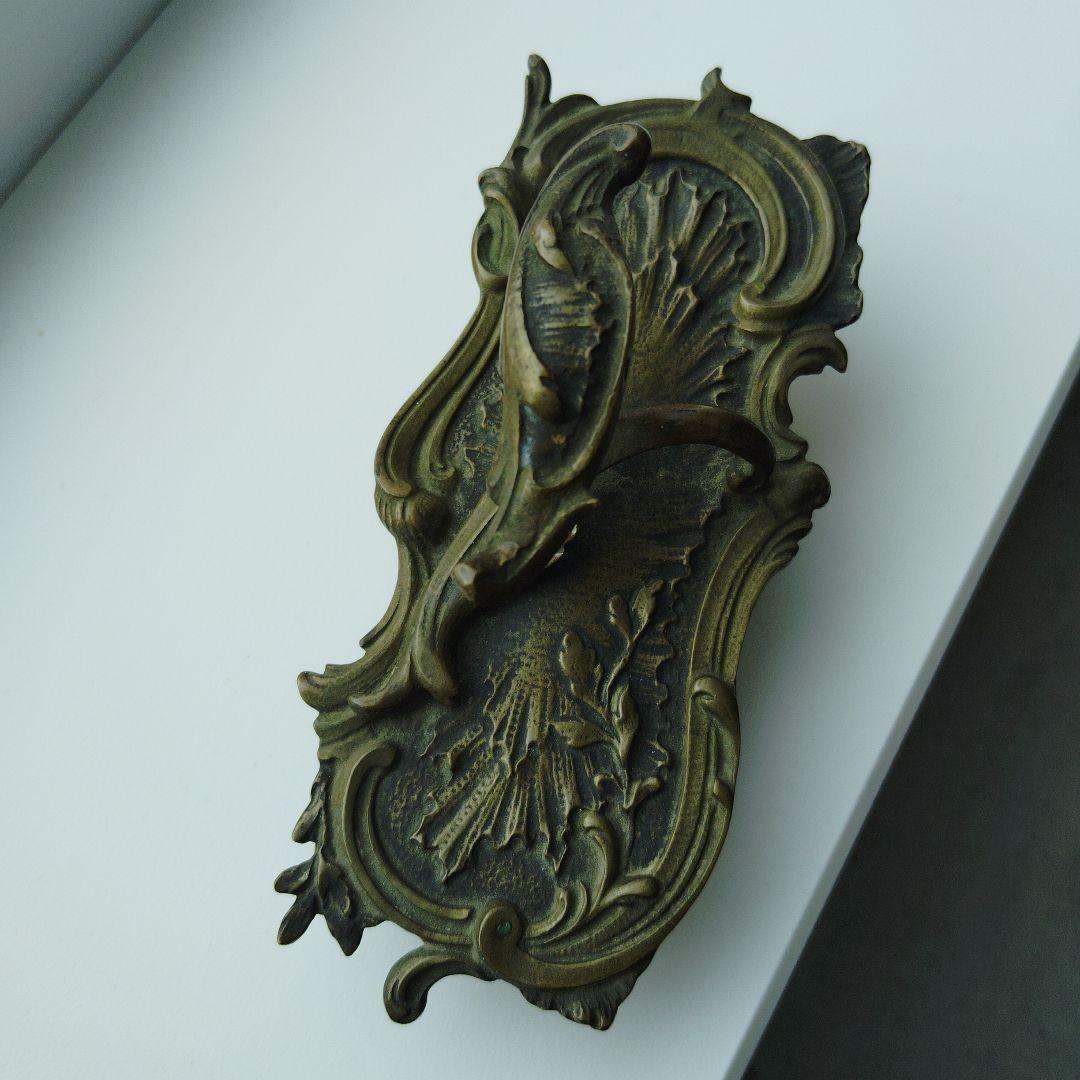 フランス　真鍮ロカイユ装飾　インクブロッター　アンティーク　ステーショナリー雑貨