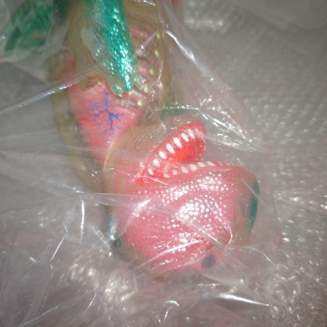 ゴガメジラー　安楽安作　透明ゴガメジラー　ピンク蓄光の内蔵パーツ入り　ソフビ