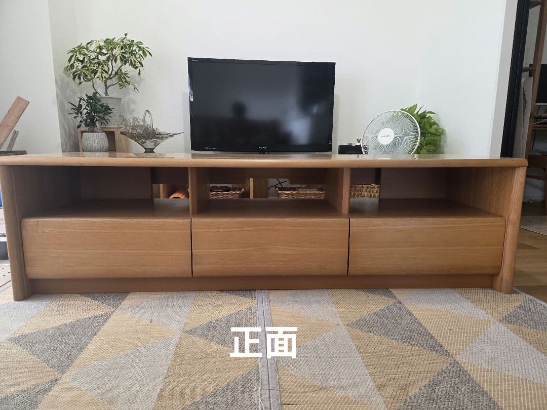 ★木製引き出し付きテレビ台　　　　　　 ★武富家具　 ★ タモ材