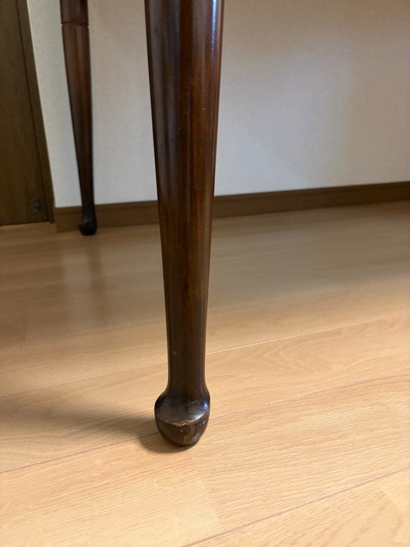 猫脚　キツツキ飛騨産業　ダイニングテーブル　天然木カバ単板