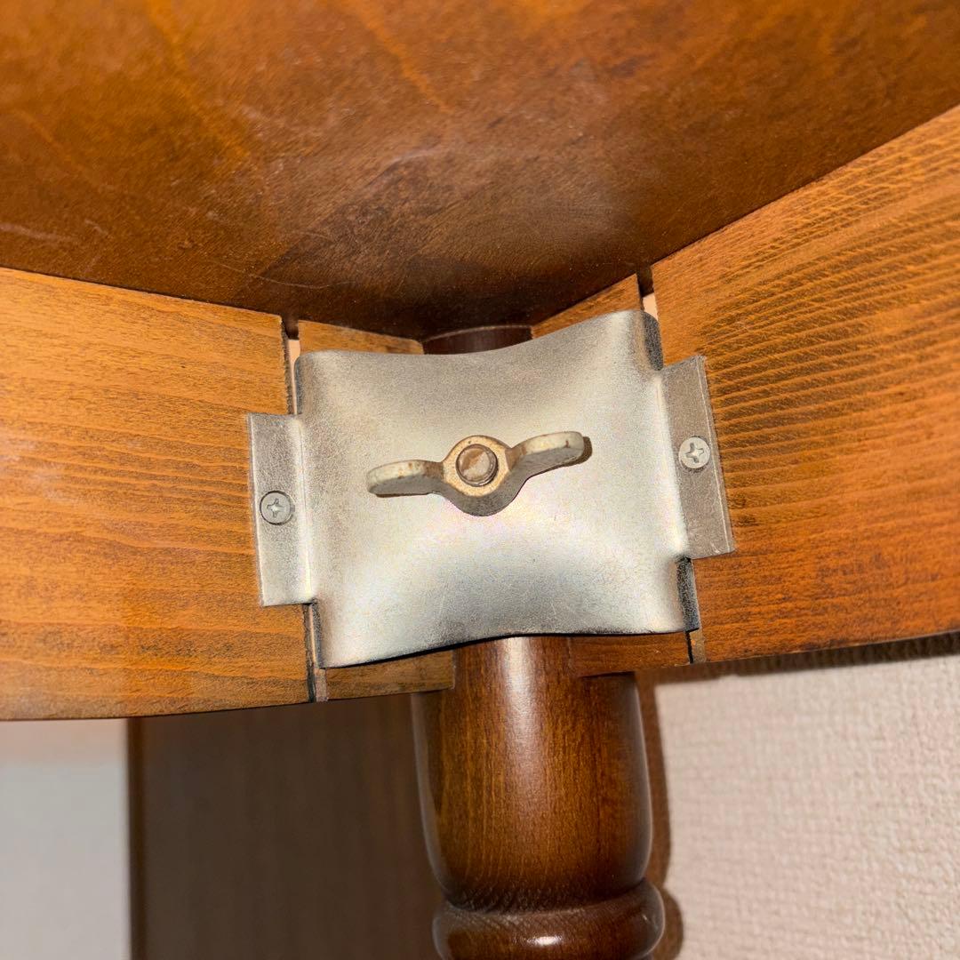 猫脚　キツツキ飛騨産業　ダイニングテーブル　天然木カバ単板