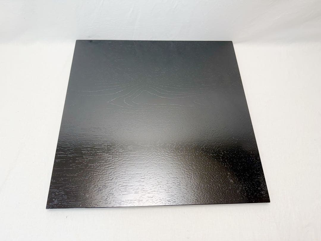未使用 茶道具 柿合黒塗 大板 敷板42.5cm×42.5cm 元箱
