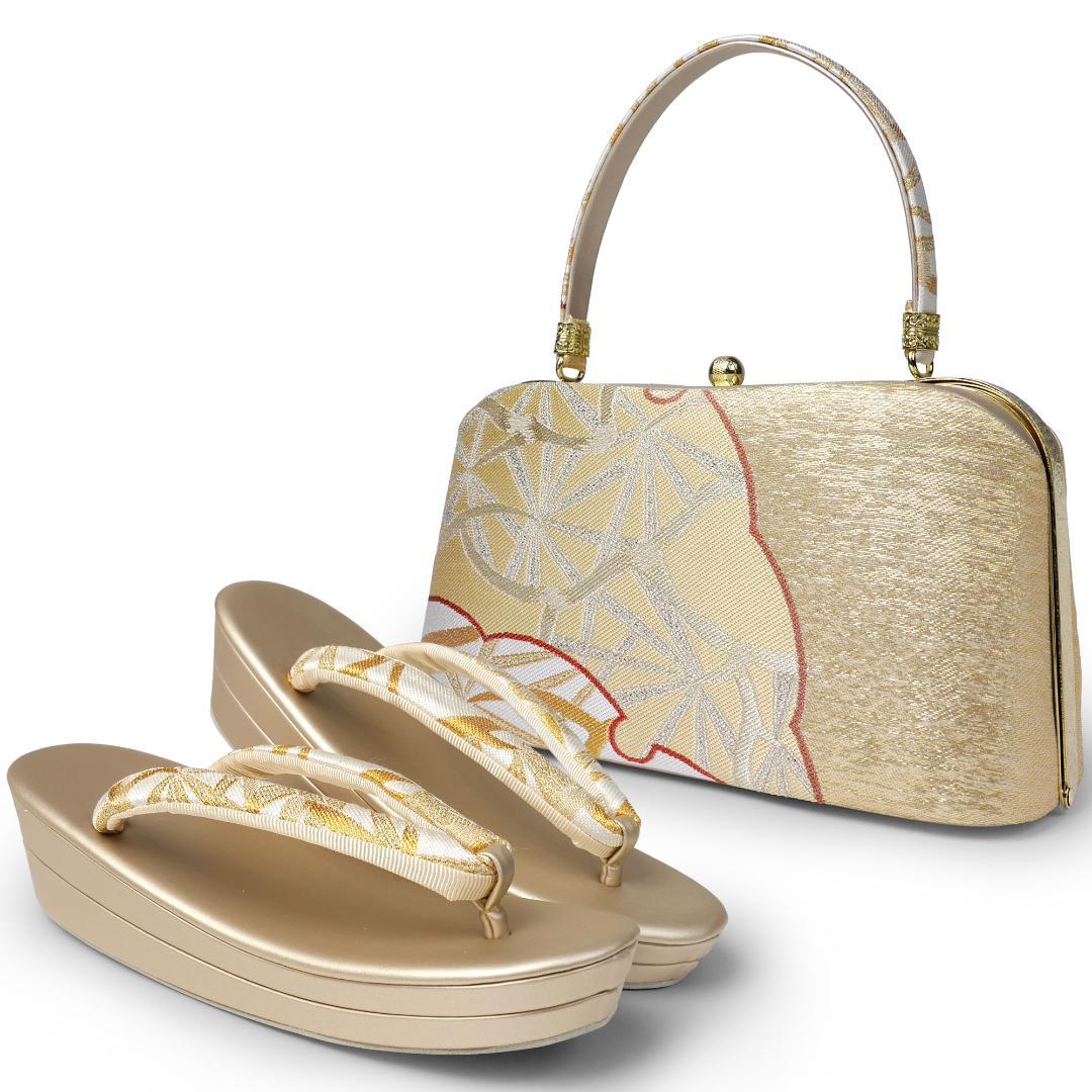 和装 草履バッグセット フォーマル 帯地 結婚式 留袖 uzouri16-G