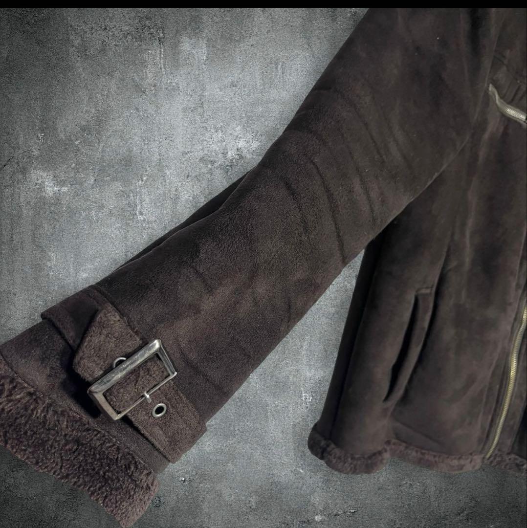 archive 00s y2k ダークブラウン　ファージャケット