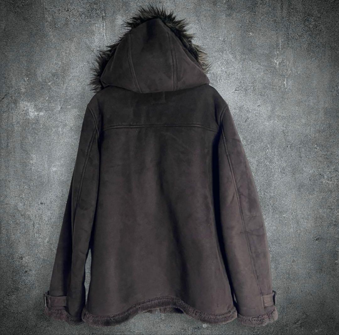 archive 00s y2k ダークブラウン　ファージャケット