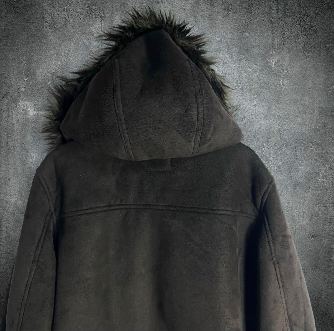 archive 00s y2k ダークブラウン　ファージャケット