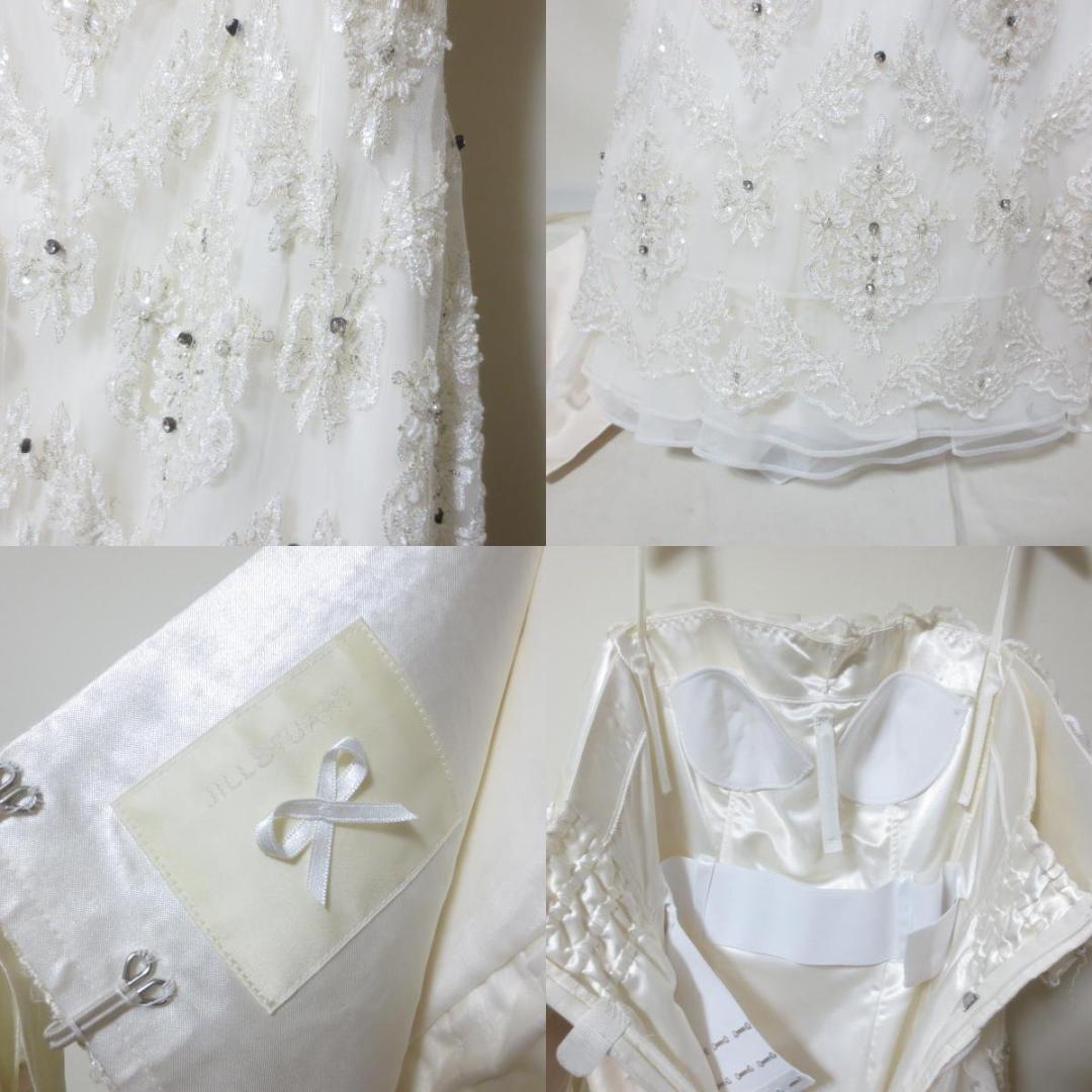 ジルスチュアート　ウエディングドレス　オフホワイト　7号　結婚式　新婦 BC03