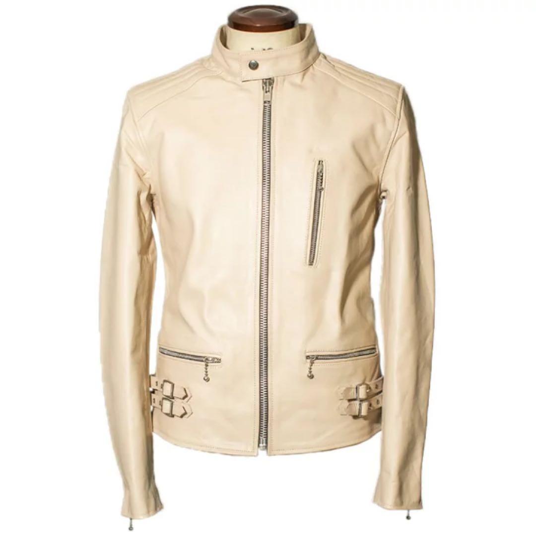 Horn Works 本革 UKシングルライダースジャケット バッファロー XL