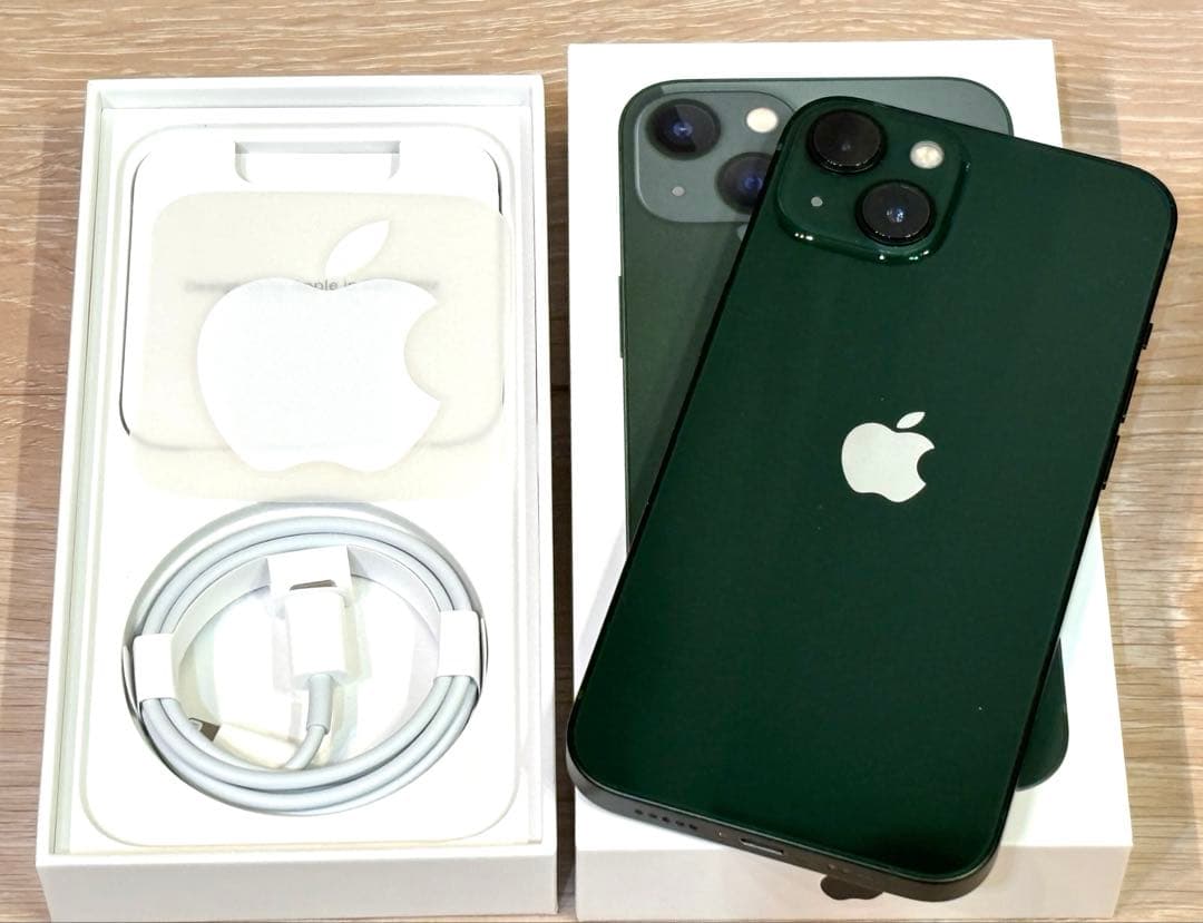 【即日発送】美品iPhone13 グリーン256GB SIMフリー 付属品新品