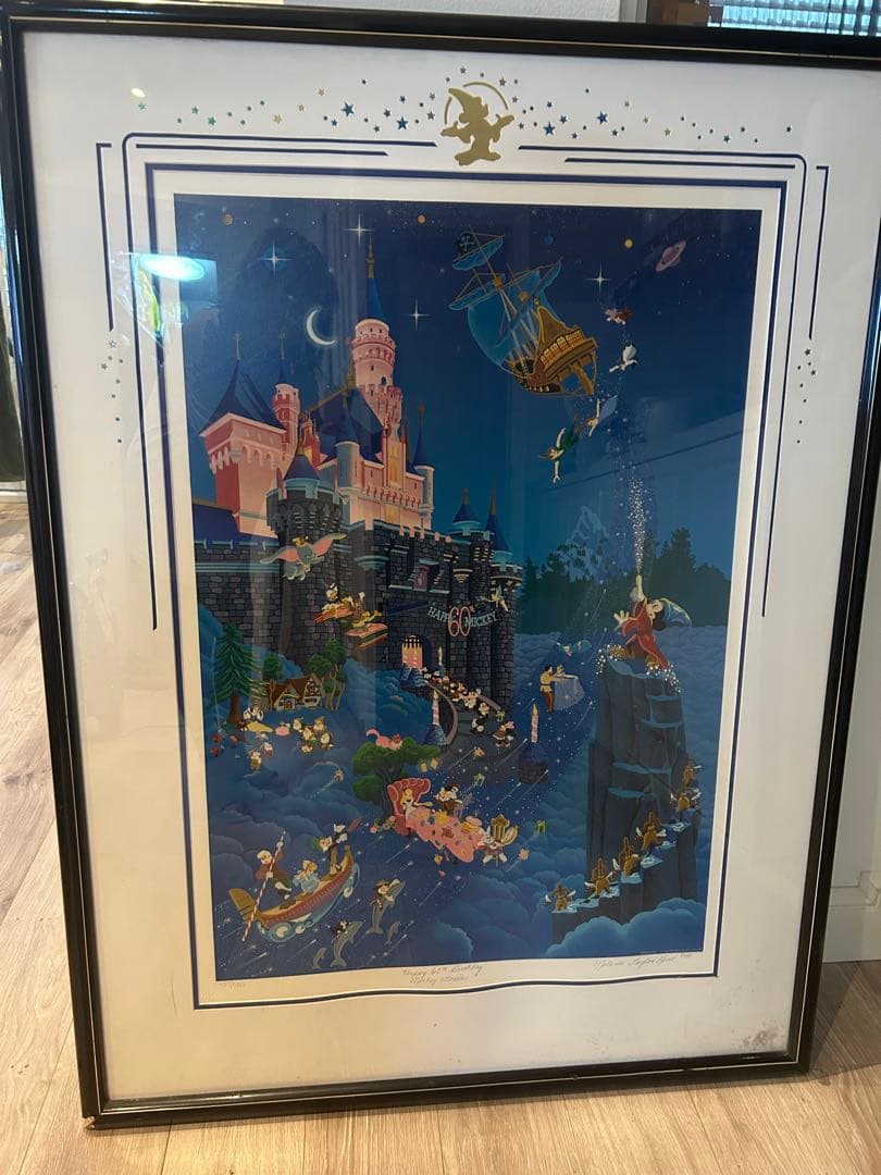 Happy 60th Birthday Walt Disney シルクスクリーン