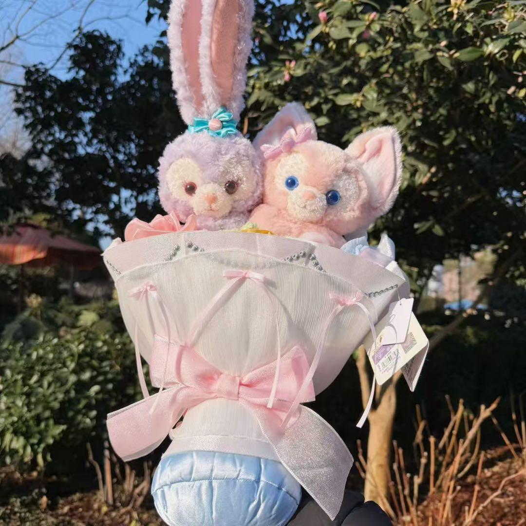 上海ディズニーランド正規品1.14新作リーナベルとステラルー花束ブーケぬいぐるみ