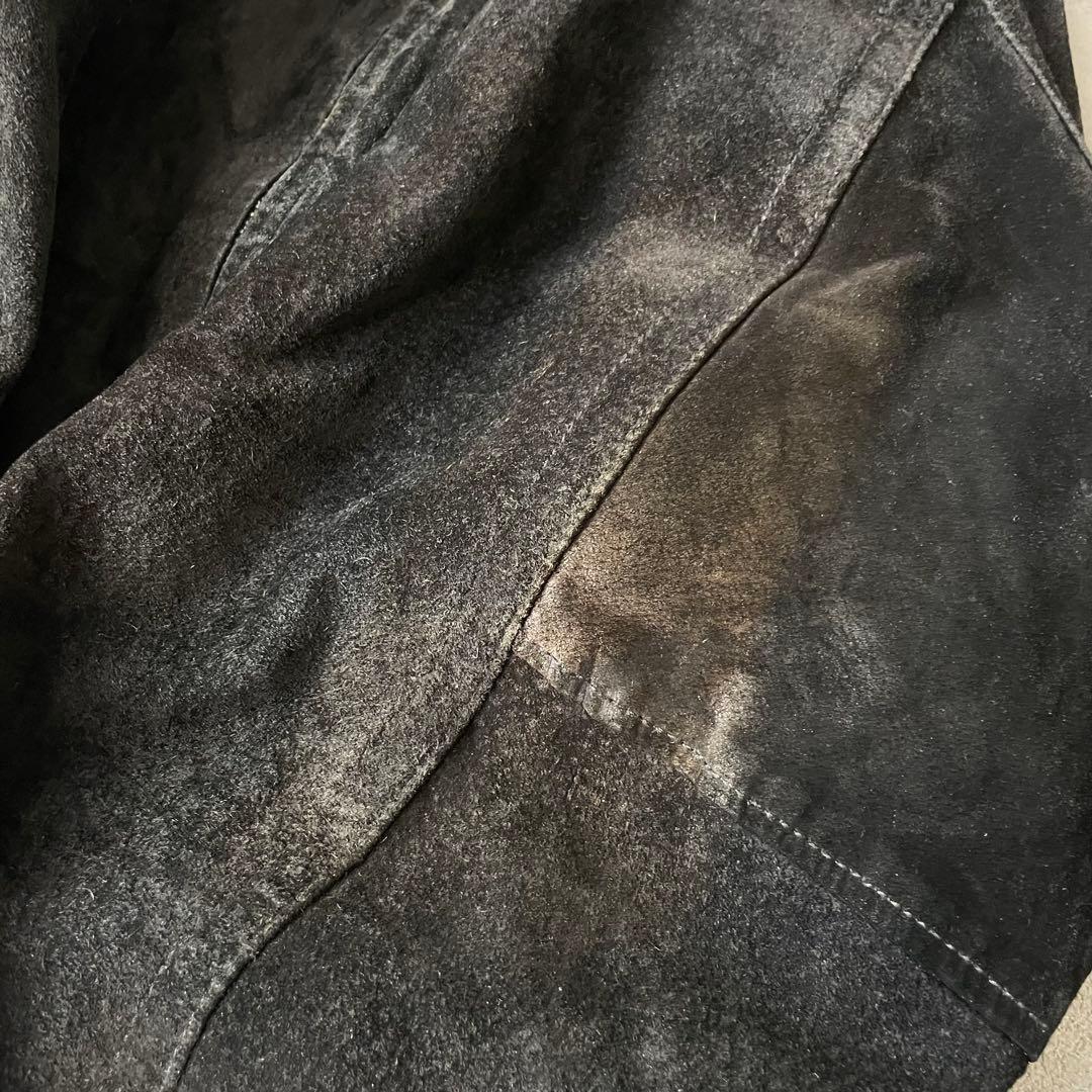 90’s Suede Leather Blouson Bomber Jacket