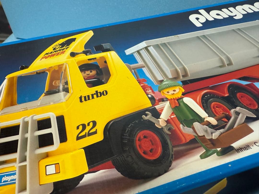 プレイモービル3141ダンプカー トレーラー 運搬車 工事車両playmobil