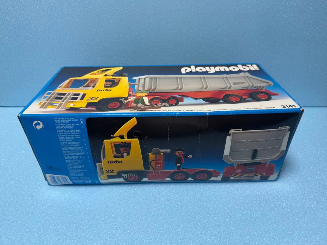 プレイモービル3141ダンプカー トレーラー 運搬車 工事車両playmobil