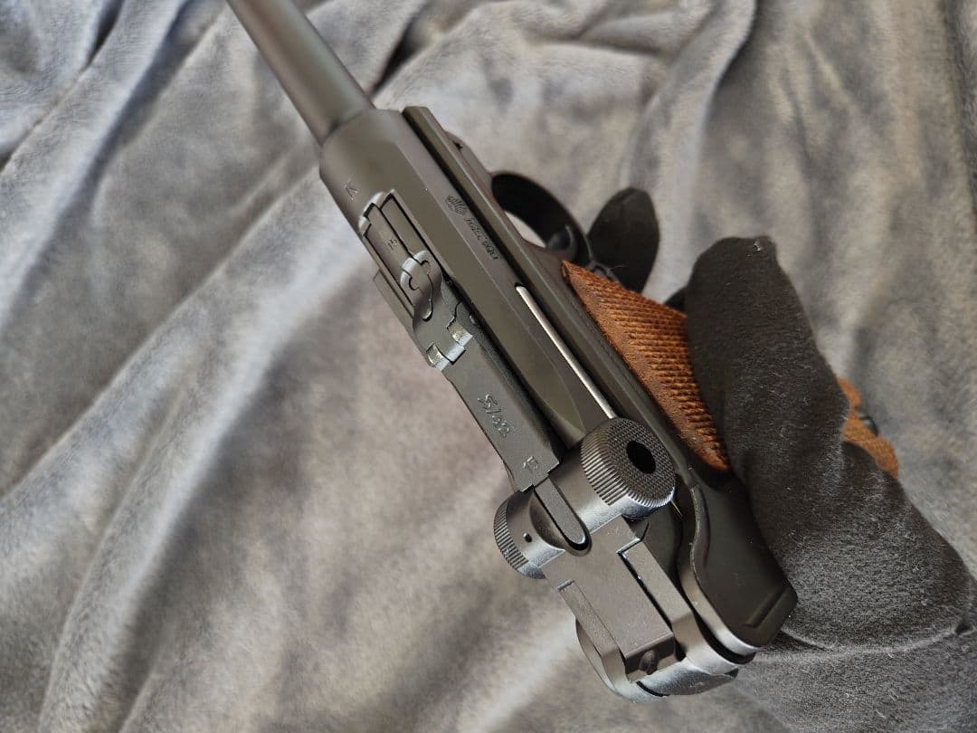 TANAKA LUGER P08 4inch HW ガスブロ マグ無 木グリ