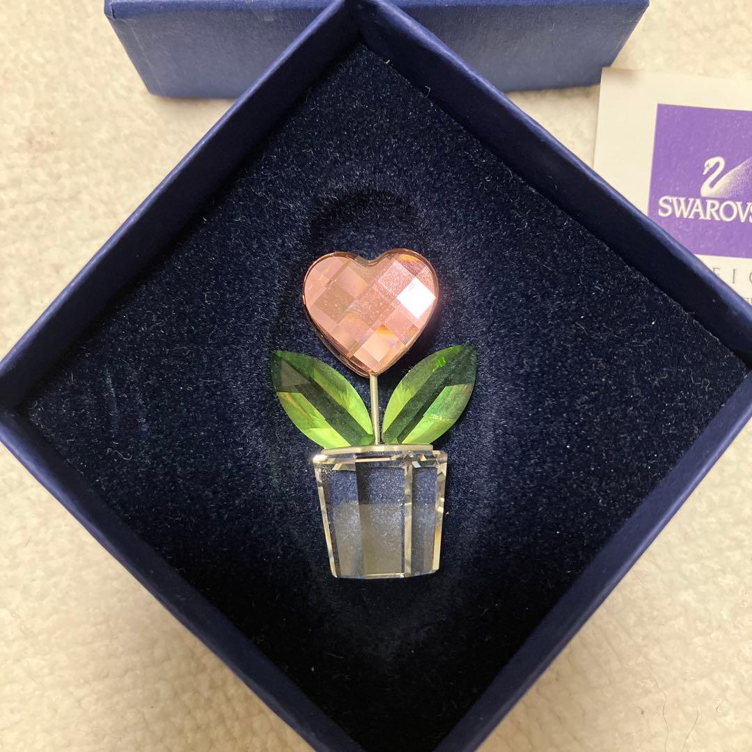 Swarovski フラワーハートpink 842858