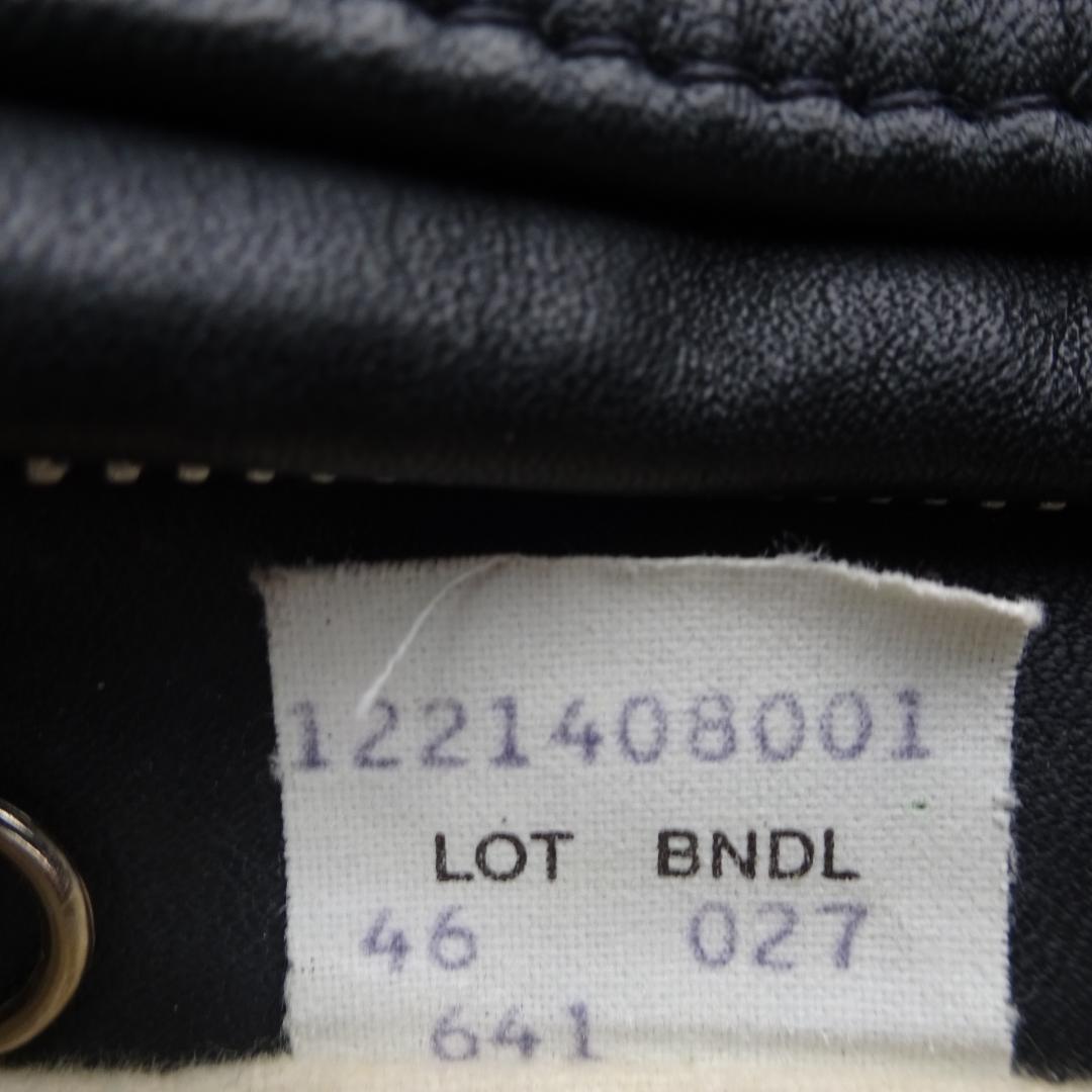 46 美品良品 ショット 641 シングル ライダース レザー ジャケット米国製