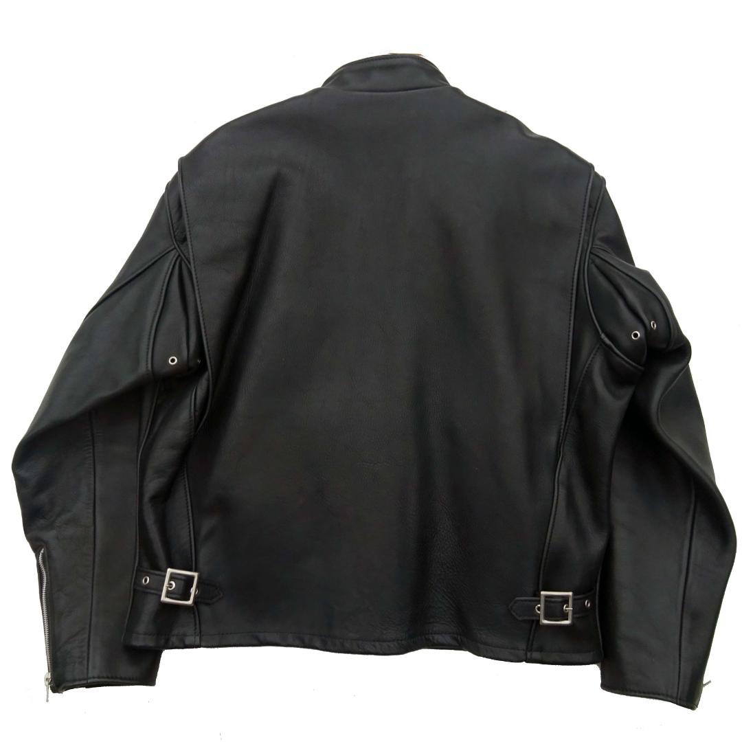 46 美品良品 ショット 641 シングル ライダース レザー ジャケット米国製