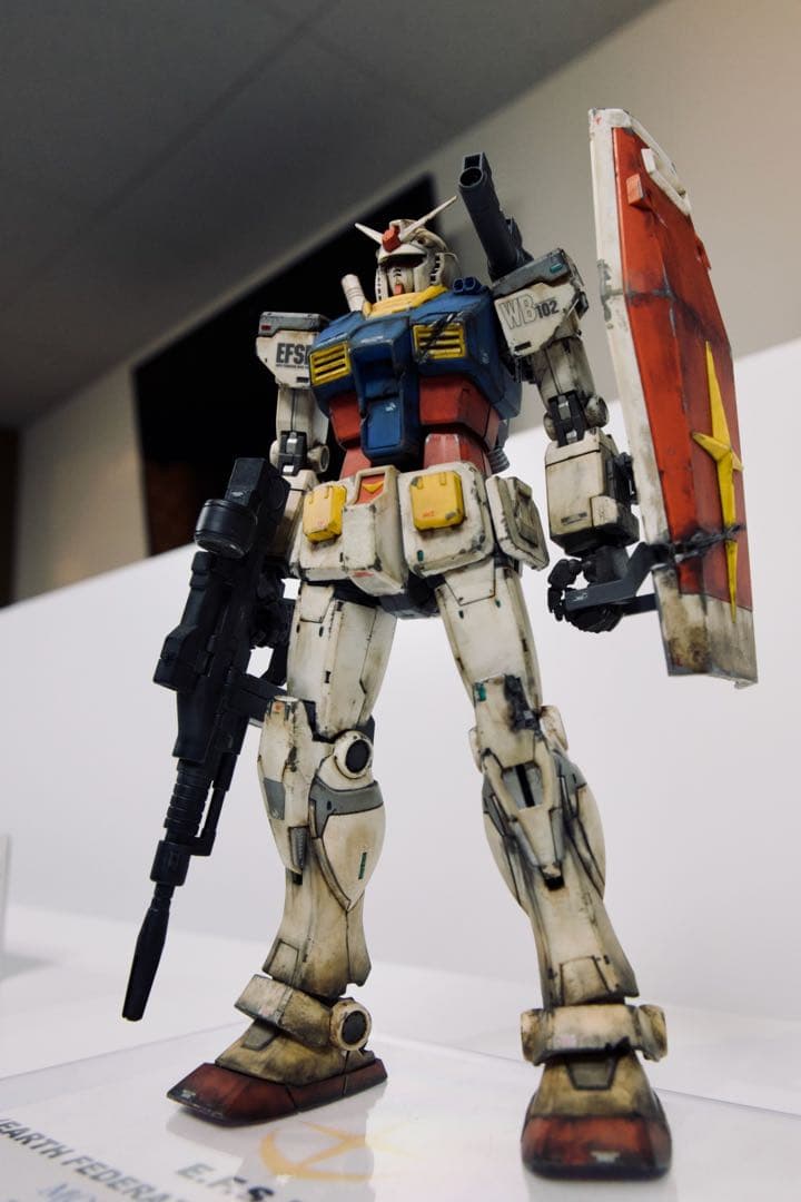 ガンプラ　RX-78 ガンダム　オリジンver. (ウェザリング済み完成品)