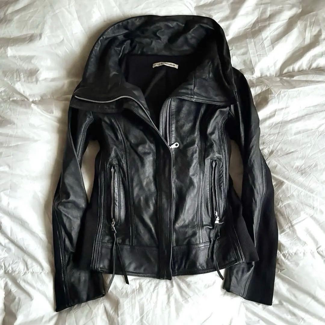 Ekam hommage ハイネック レザー ジャケット 00s y2k V系