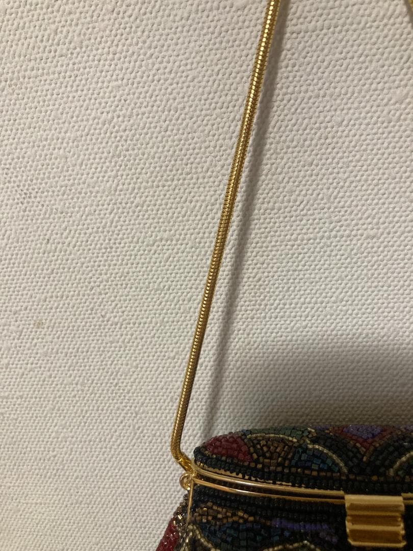 未使用　LUMY ルミーはしもと　ビーズ刺繍　ビーズバッグ　パーティーバッグ