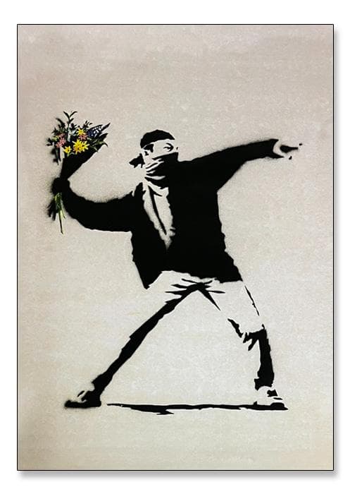 The World of Banksy Flower Thrower/ポスター