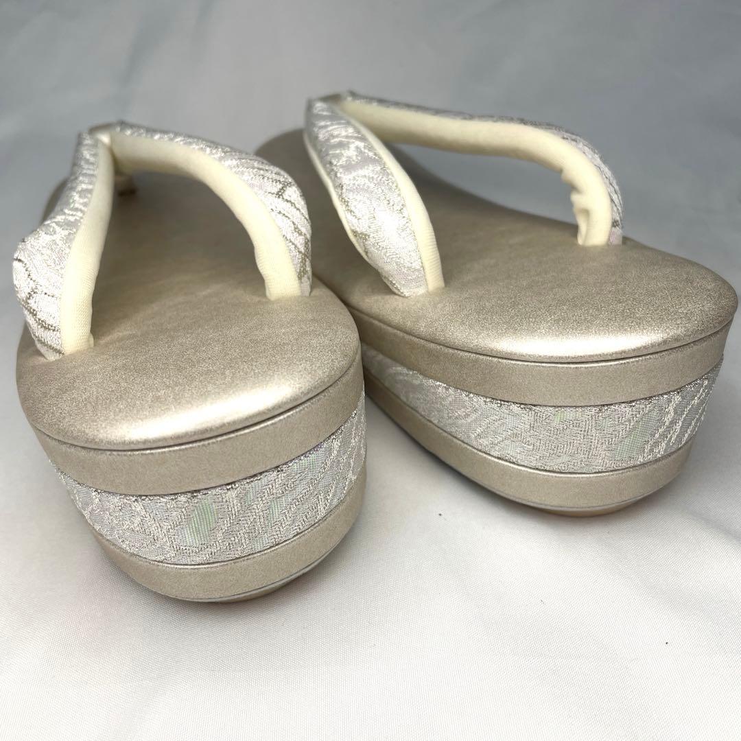 新品　フォーマル系　草履　バッグ　セット　ローヴデコルテ　L シルバー