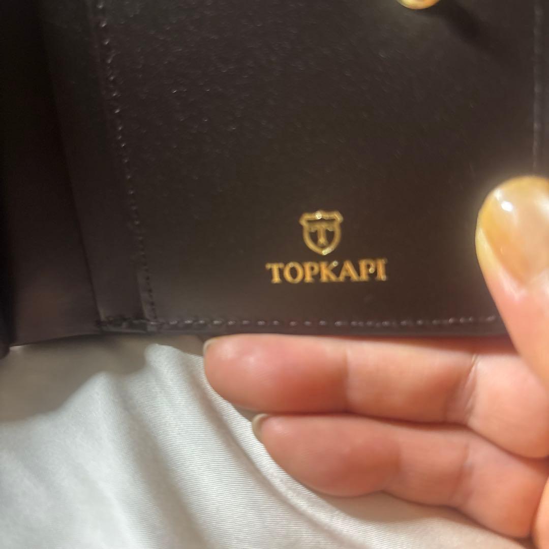 TOPKAPI 財布レオパードへアカウがま口2つ折り財布　新品 箱付き