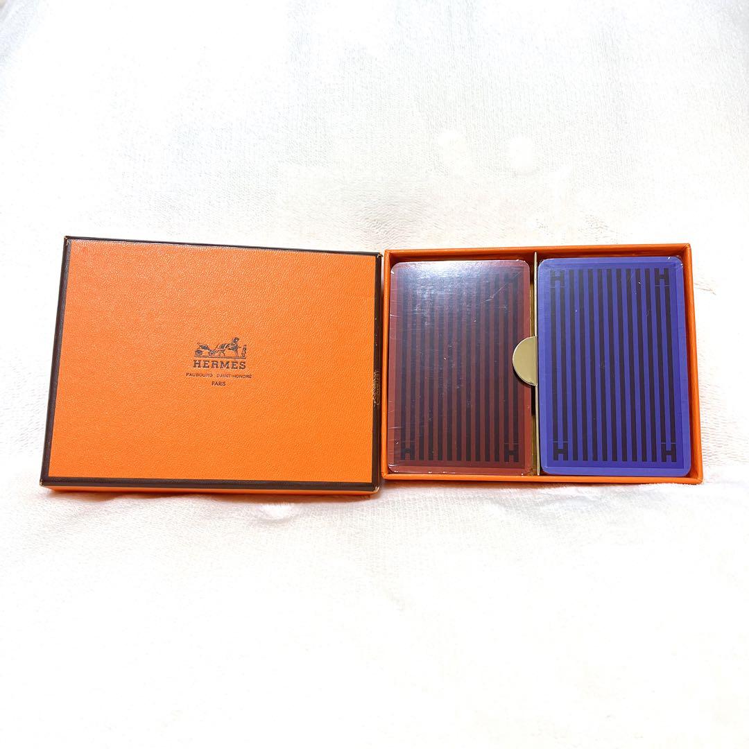 新品・未開封⭐︎レア◆HERMES◆ エルメス トランプ 赤・青 2セット 箱付き