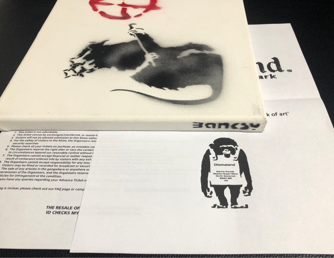 Banksy バンクシー 「Anarchy Rat」 シリアル サイン 書類付き
