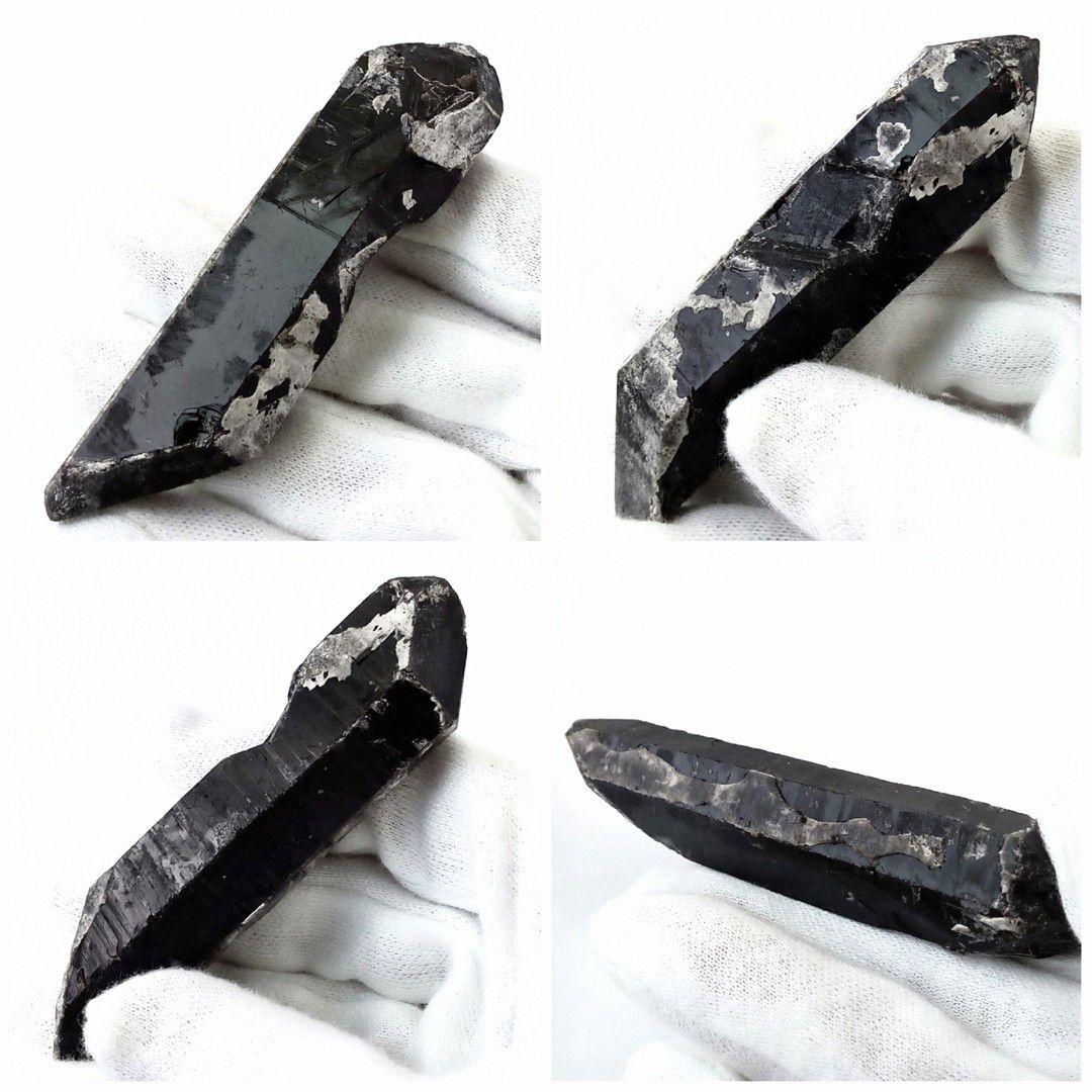 天然石｜原石 鉱物標本｜鑑別書付　中国山東省産天然色モリオン　マスタークリスタル