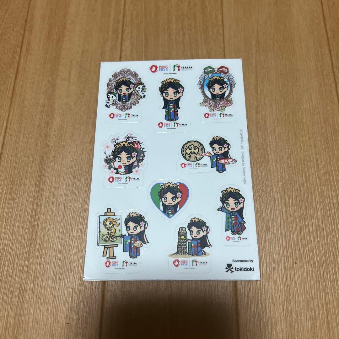 大阪万博　EXPO2025 イタリア館　トートバッグ　パンフレット　シール