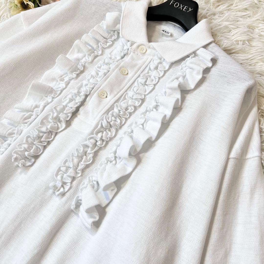 45R ハチノス カノコ 908 オーシャン ポロ 再び フリル ホワイト