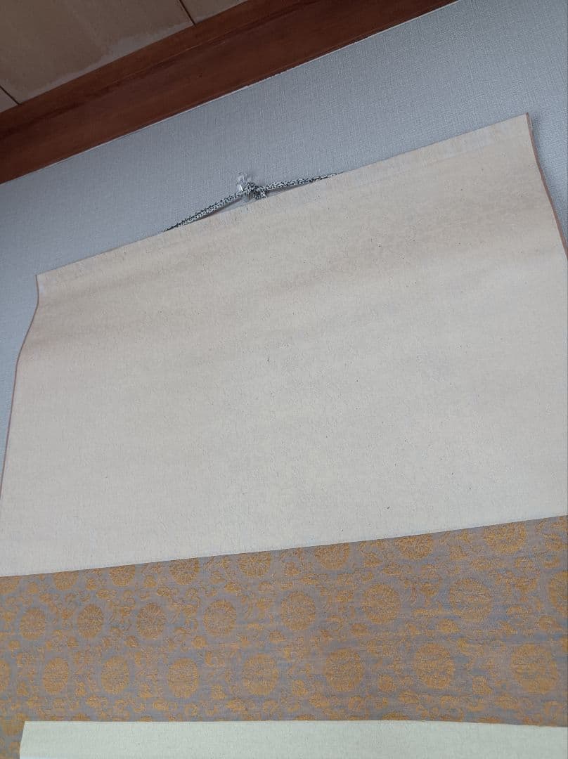 レア おもてなし 軸 絵 龍脈 金運 山水 滝 中国風水 美術 骨董 インテリア