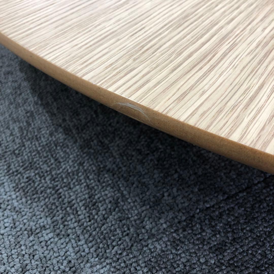 訳あり 半円形ダイニングテーブル ナチュラル